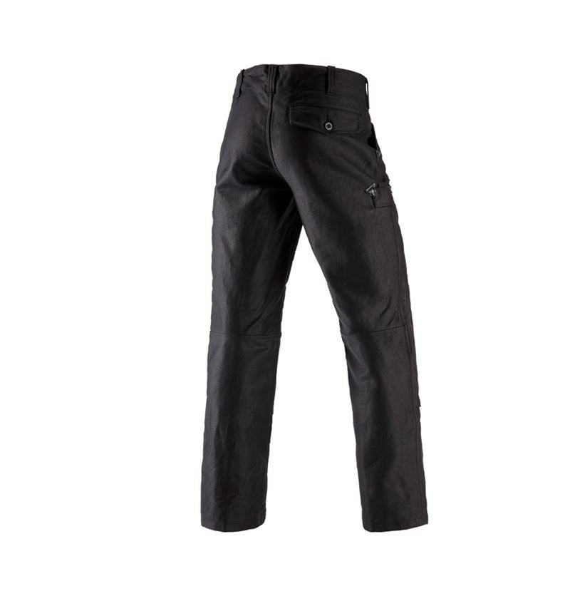 Pantalons de travail: e.s. Pantalon corp. retors double,s.pattes d‘élép. + noir 3