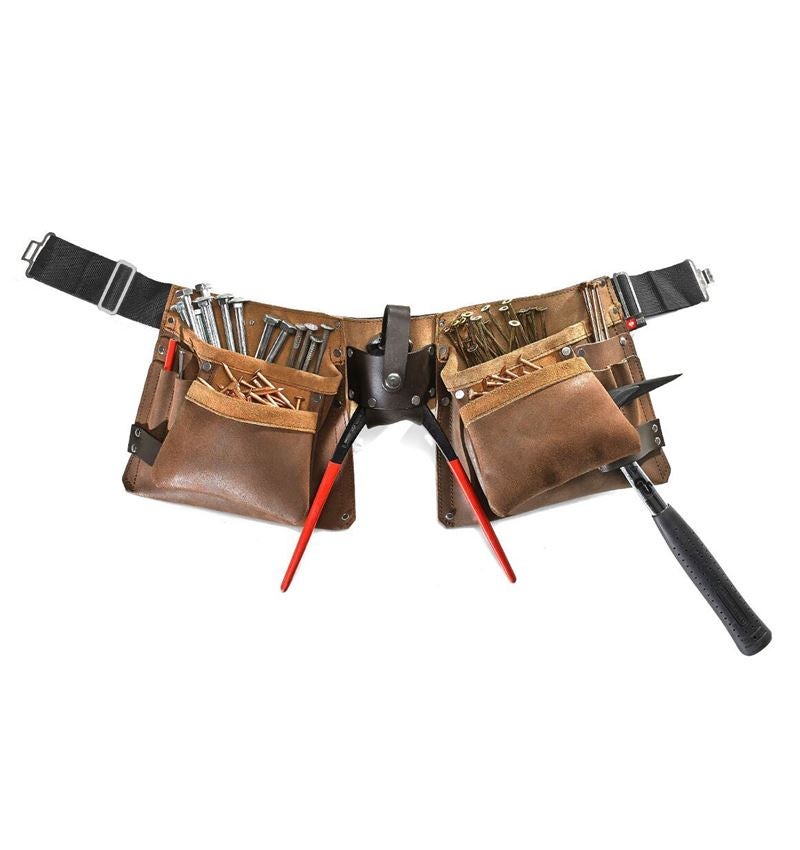Tool bags: Tool apron, brown + brown