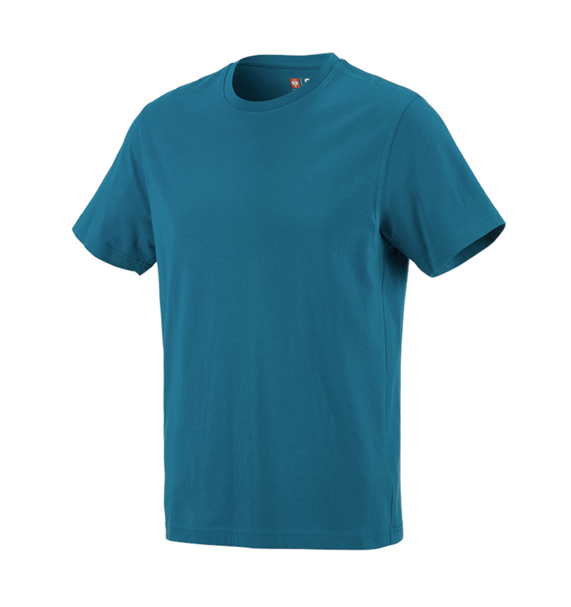Shirts & Co.: e.s. T-Shirt cotton + petrol 3