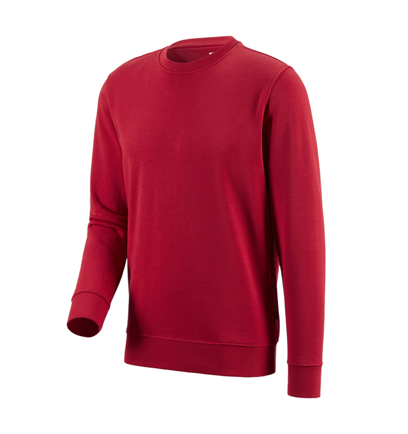 Shirts, Pullover & more: e.s. Sweatshirt poly cotton + red 1