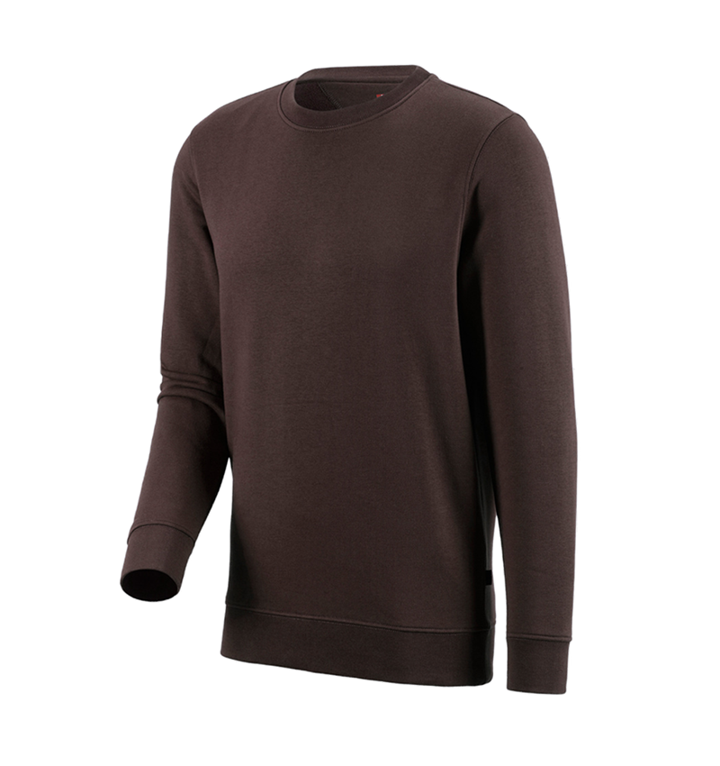 Shirts, Pullover & more: e.s. Sweatshirt poly cotton + brown 1