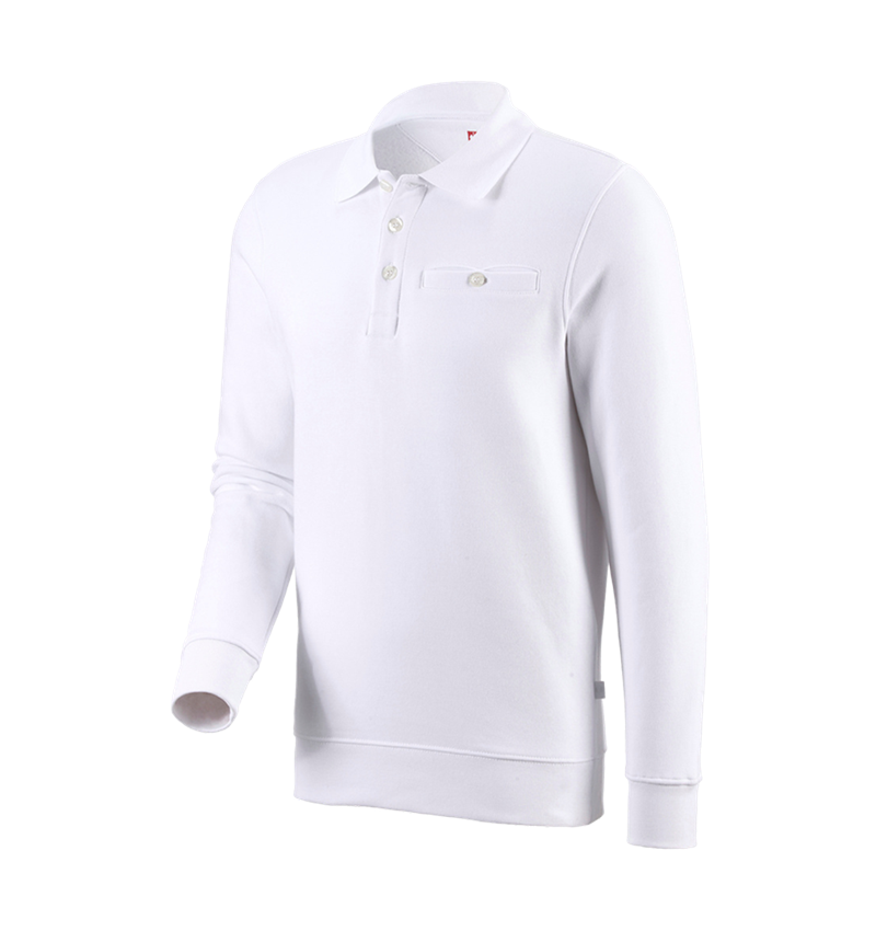 Topics: e.s. Sweatshirt poly cotton Pocket + white 2