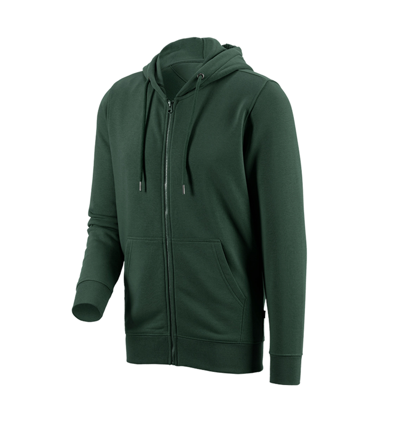 Shirts & Co.: e.s. Hoody-Sweatjacke poly cotton + grün 2