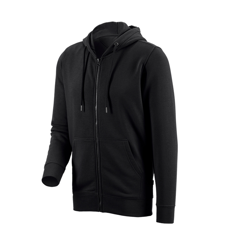 Shirts, Pullover & more: e.s. Hoody sweatjacket poly cotton + black 4
