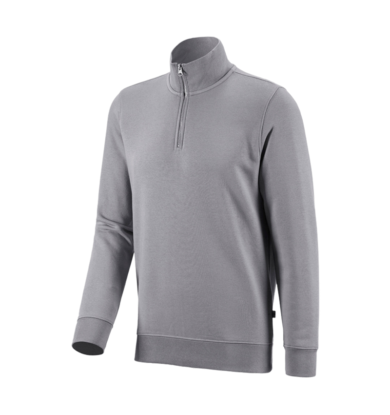 Shirts & Co.: e.s. ZIP-Sweatshirt poly cotton + platin 3