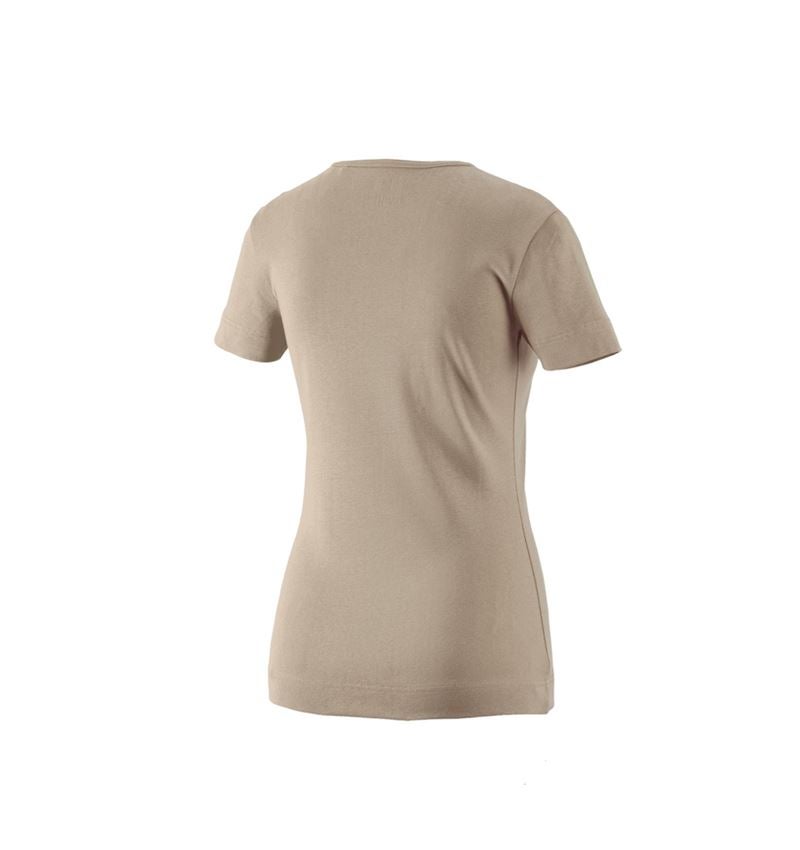 Shirts & Co.: e.s. T-Shirt cotton V-Neck, Damen + lehm 1