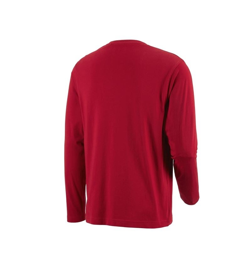 Shirts, Pullover & more: e.s. Longsleeve cotton + red 2