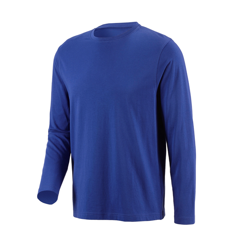 Shirts, Pullover & more: e.s. Longsleeve cotton + royal 1