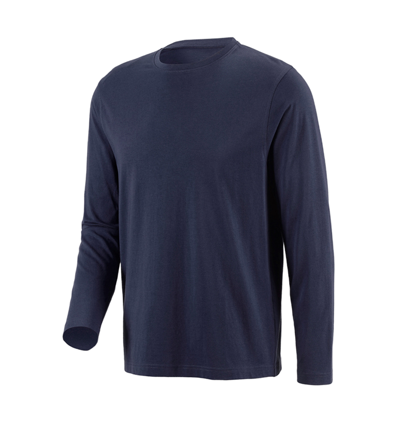 Shirts, Pullover & more: e.s. Longsleeve cotton + navy 3