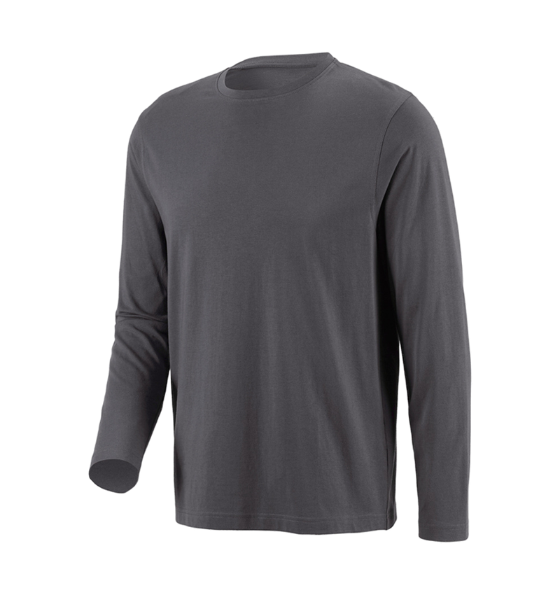 Shirts, Pullover & more: e.s. Longsleeve cotton + anthracite 5