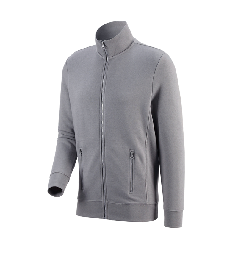 Shirts & Co.: e.s. Sweatjacke poly cotton + platin 1