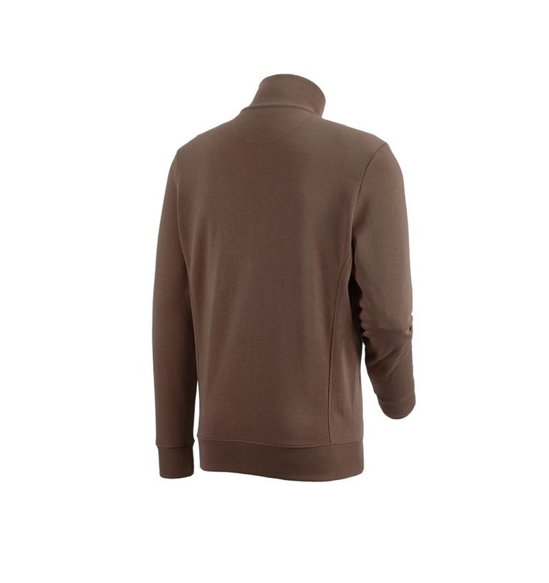Shirts & Co.: e.s. Sweatjacke poly cotton + haselnuss 2