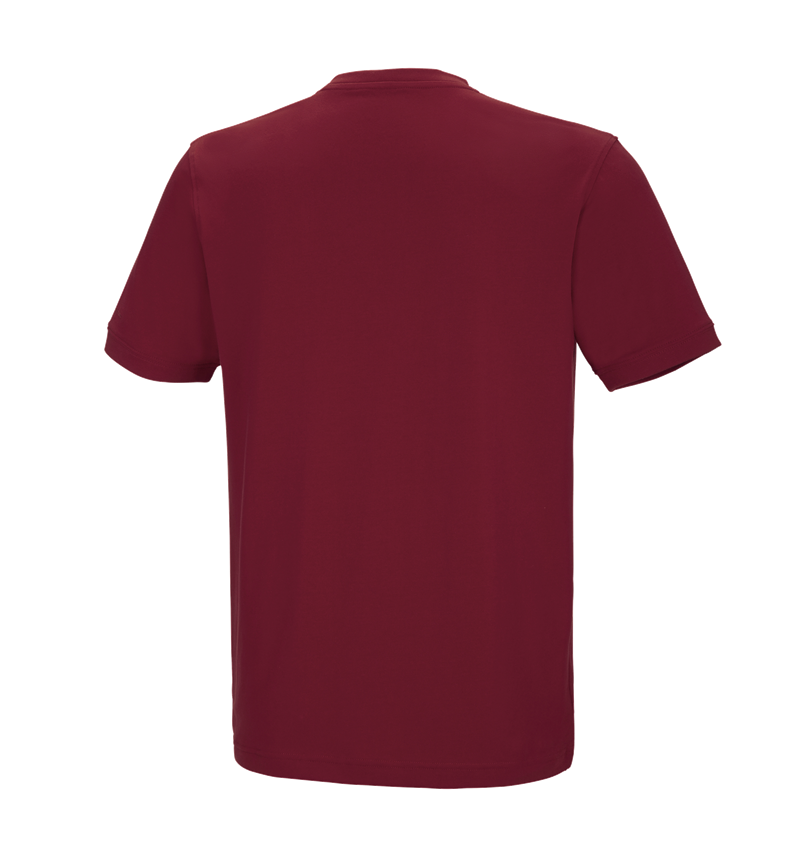 Thèmes: e.s. T-shirt cotton stretch V-Neck + bordeaux 4