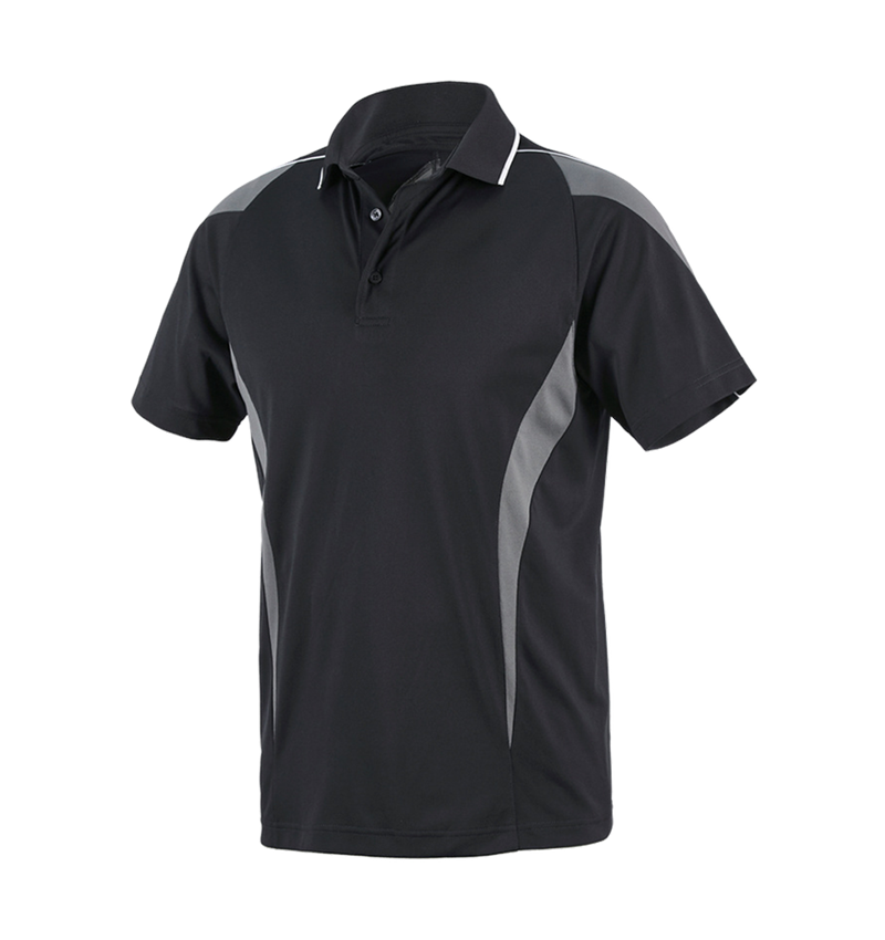 Hauts: e.s. Polo-shirt fonctionnel poly Silverfresh + graphite/ciment