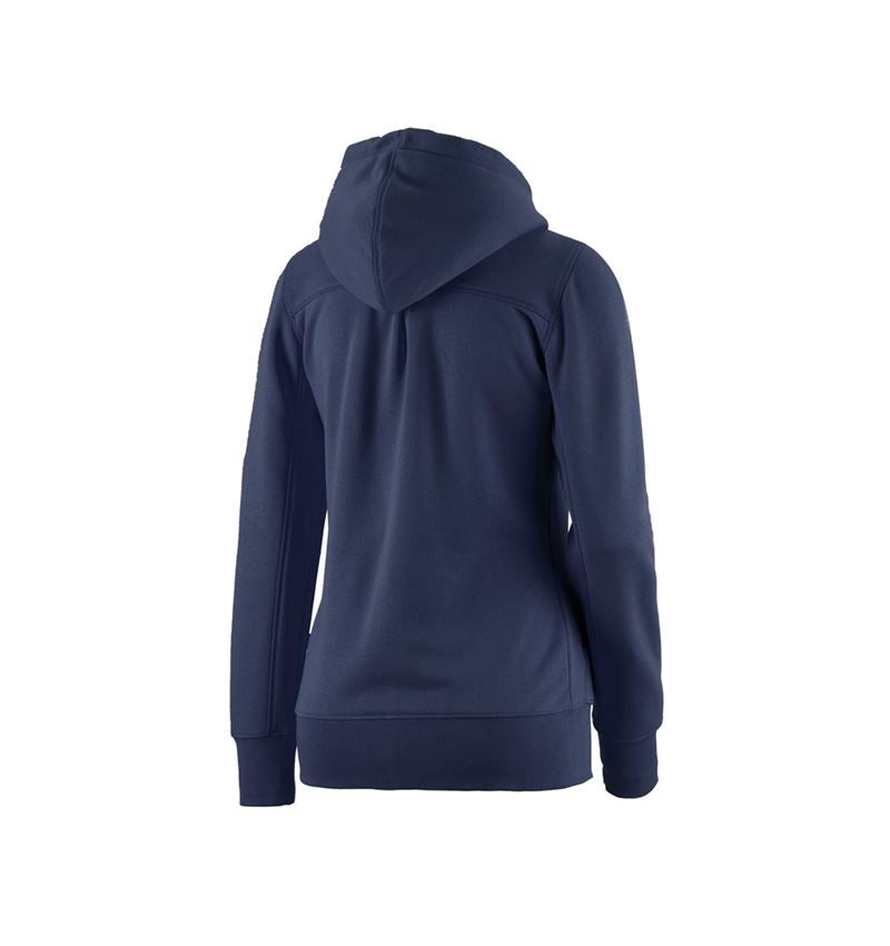 Shirts & Co.: e.s. Hoody-Sweatjacke poly cotton, Damen + dunkelblau 2
