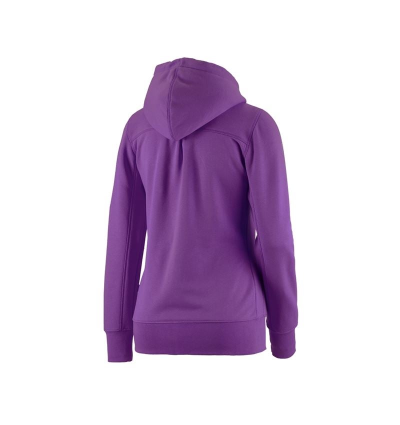 Shirts & Co.: e.s. Hoody-Sweatjacke poly cotton, Damen + violett 2