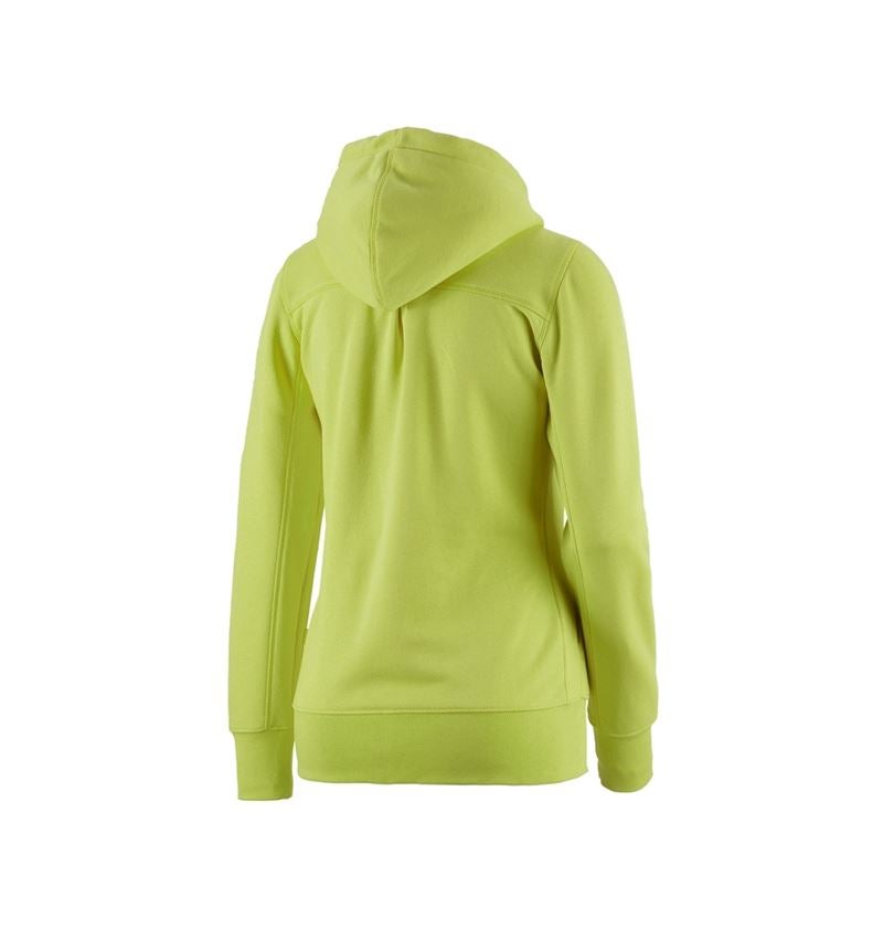 Shirts & Co.: e.s. Hoody-Sweatjacke poly cotton, Damen + maigrün 1