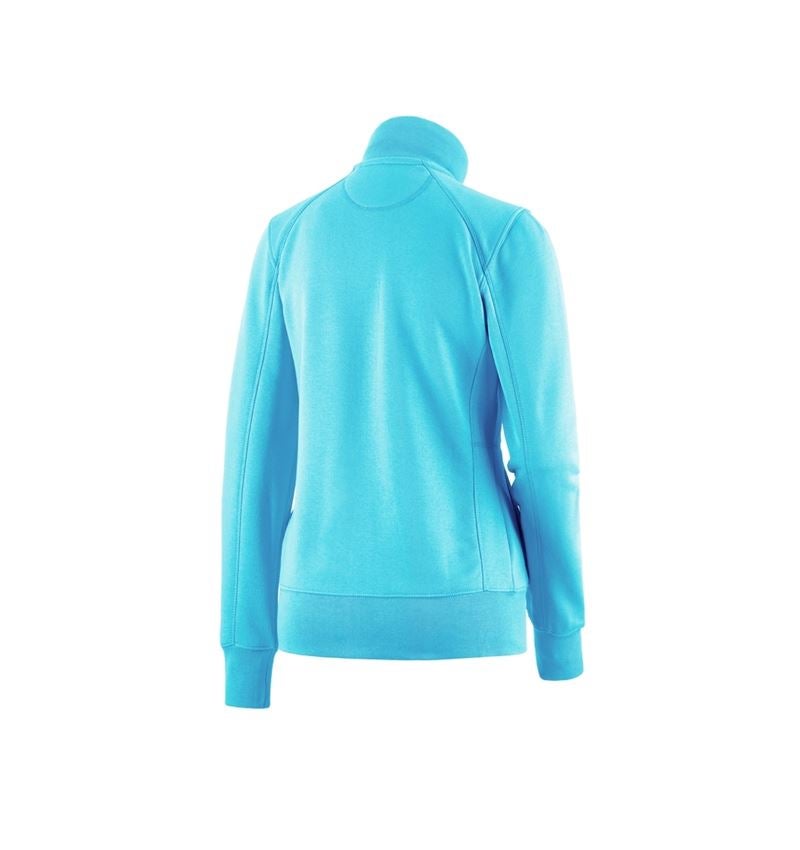 Hauts: e.s. Veste sweat poly cotton, femmes + bleu capri 2
