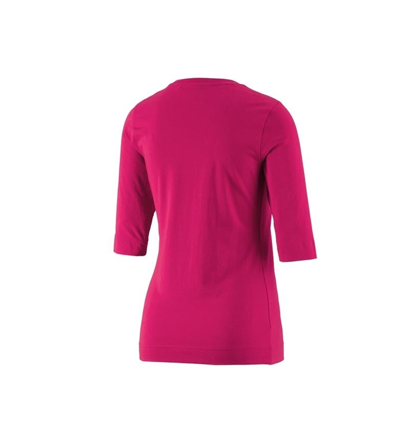 Shirts, Pullover & more: e.s. Shirt 3/4 sleeve cotton stretch, ladies' + berry 1