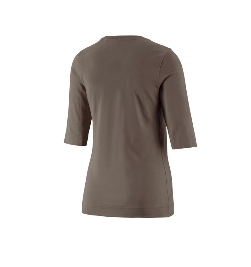 Shirts, Pullover & more: e.s. Shirt 3/4 sleeve cotton stretch, ladies' + stone 3