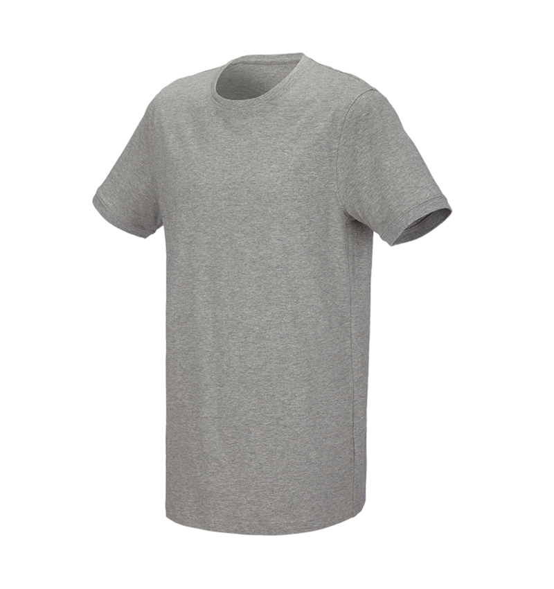 Topics: e.s. T-shirt cotton stretch, long fit + grey melange 2