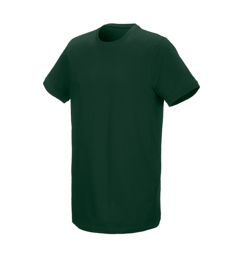 Topics: e.s. T-shirt cotton stretch, long fit + green 2
