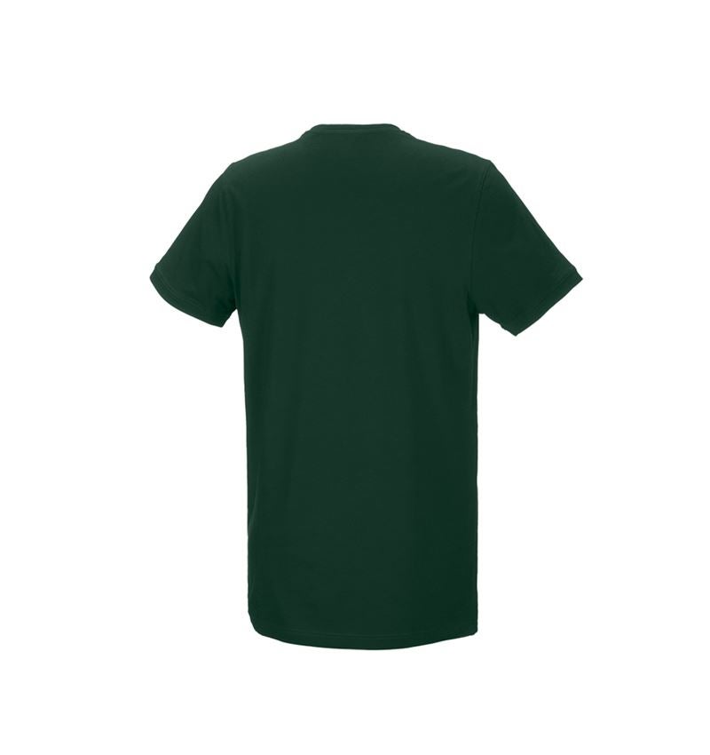 Topics: e.s. T-shirt cotton stretch, long fit + green 3