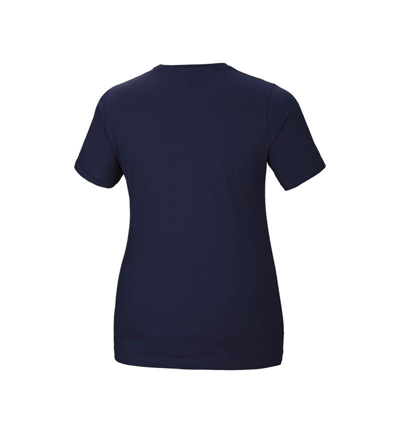Shirts, Pullover & more: e.s. T-shirt cotton stretch, ladies', plus fit + navy 3