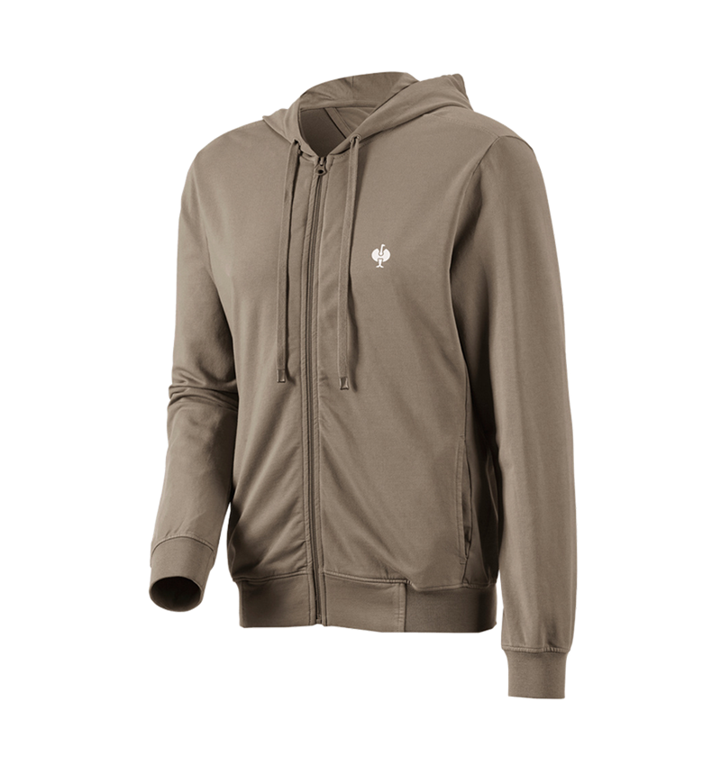 Shirts & Co.: Kapuzensweatjacke e.s.motion ten + pekanbraun vintage 2