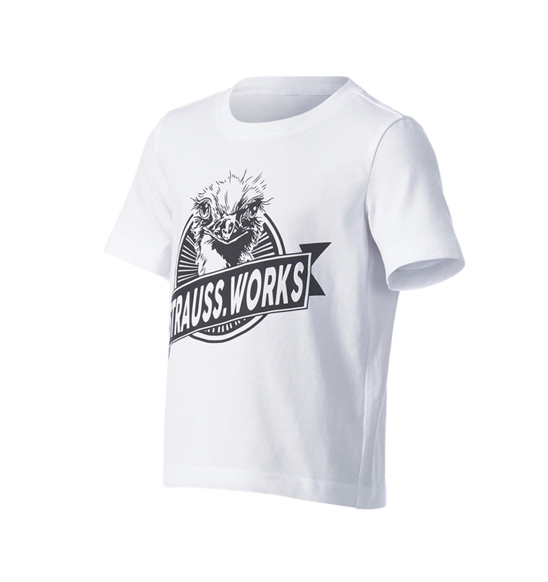 Shirts, Pullover & more: e.s. T-shirt strauss works, children's + white