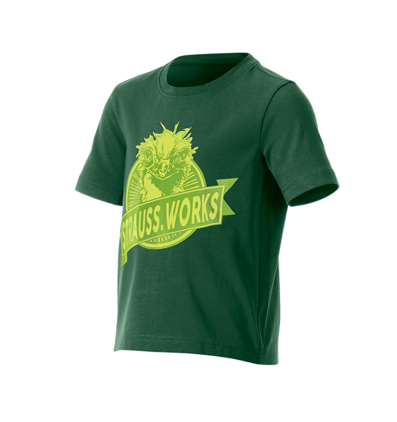 Shirts & Co.: e.s. T-Shirt strauss works, Kinder + grün