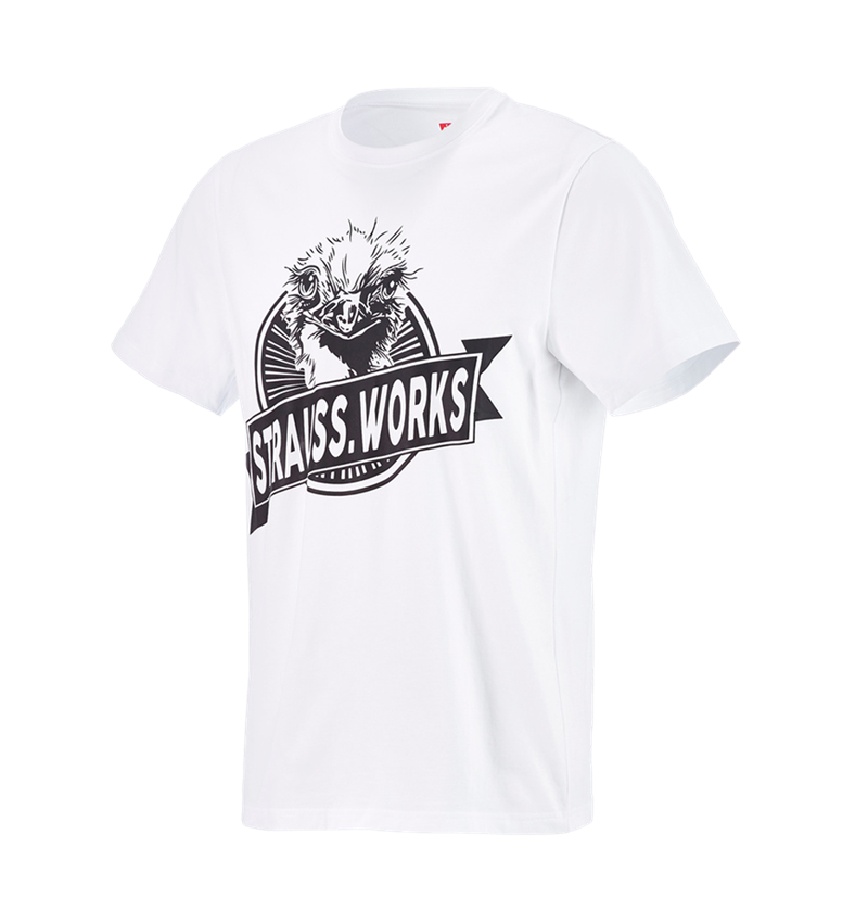 Shirts & Co.: e.s. T-Shirt strauss works + weiß