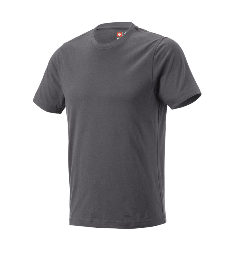 Shirts, Pullover & more: e.s. T-shirt cotton, slim fit + anthracite 2
