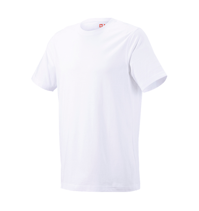 Shirts, Pullover & more: e.s. T-shirt cotton, long fit + white 5