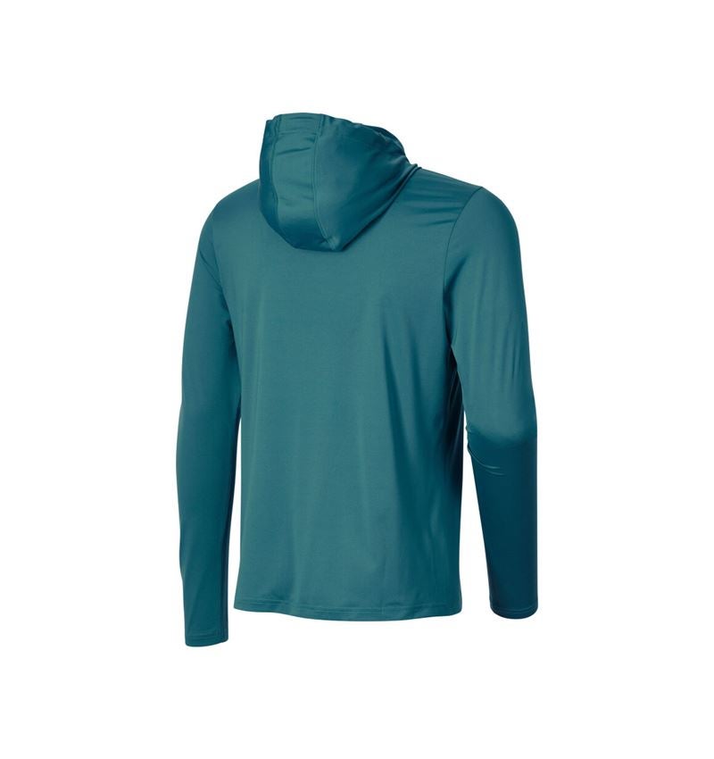 Clothing: Functional hoody-longsleeve UV e.s.trail + emeraldgreen/chromeyellow 6