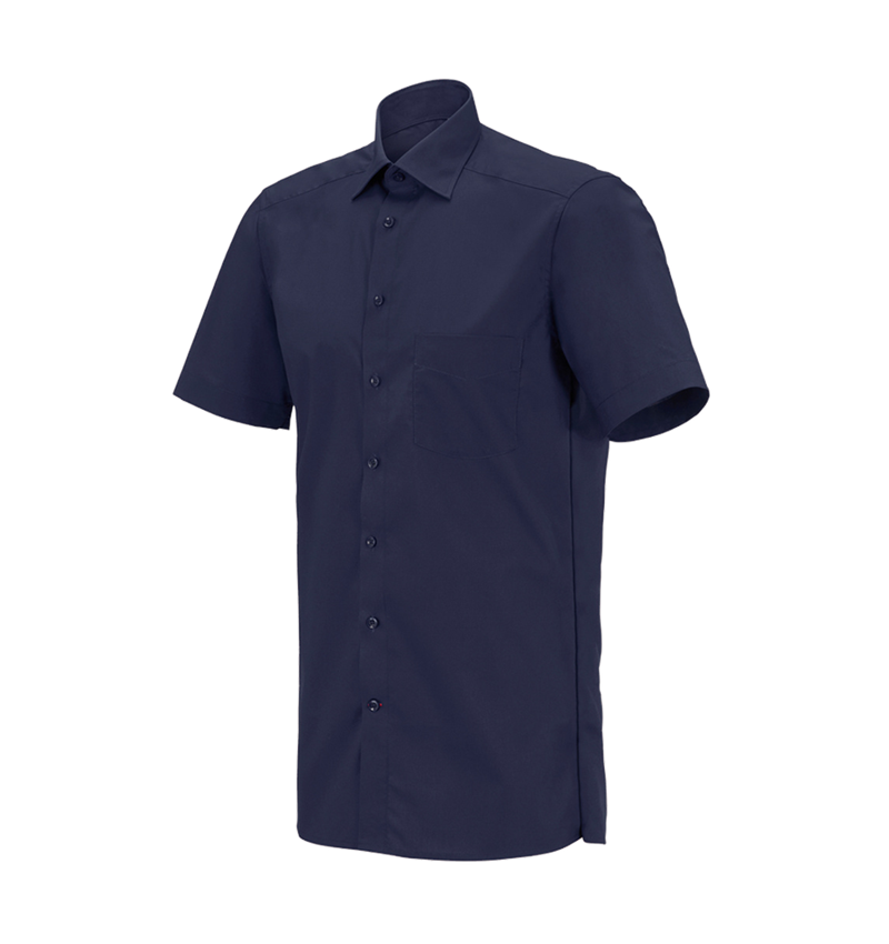 Hauts: e.s. Chemise de service à manches courtes + bleu foncé 2