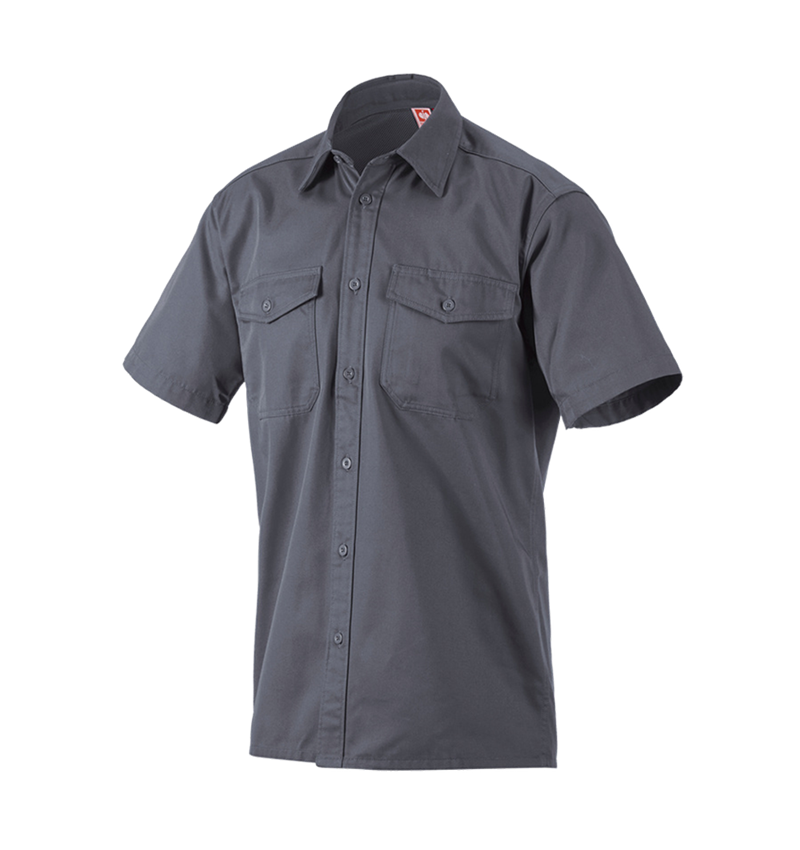 Work shirt e.s.classic, short sleeve grey | Strauss