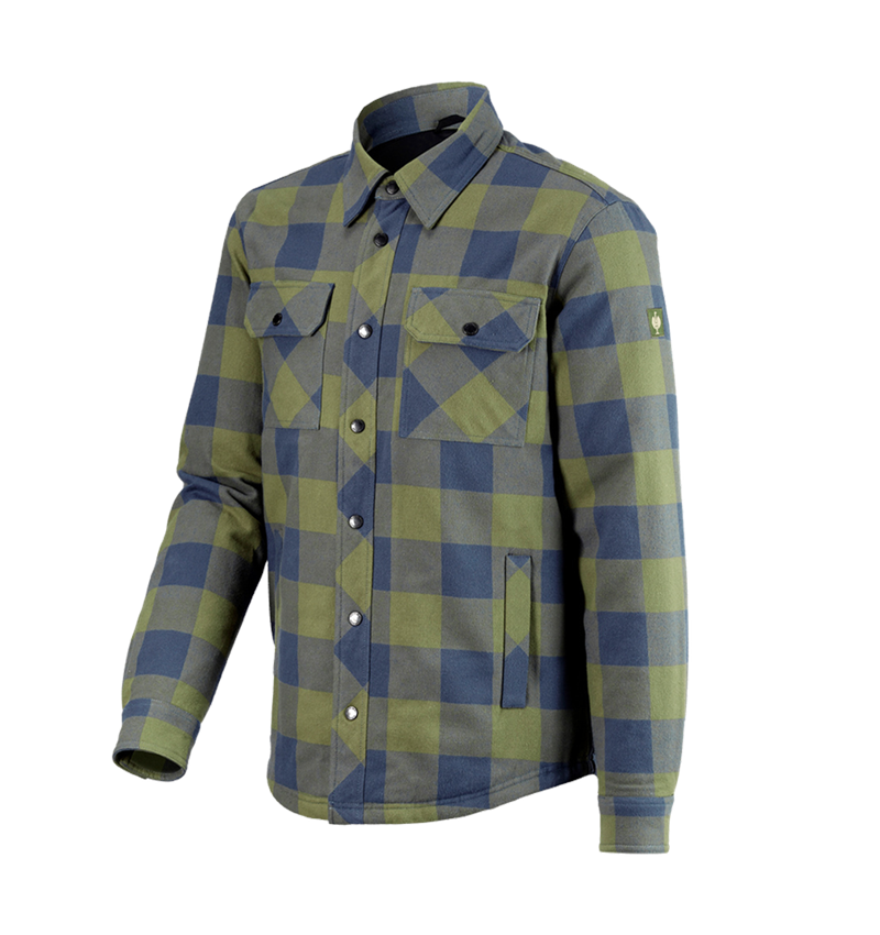 Themen: Allseason Karohemd e.s.iconic + berggrün/oxidblau 5