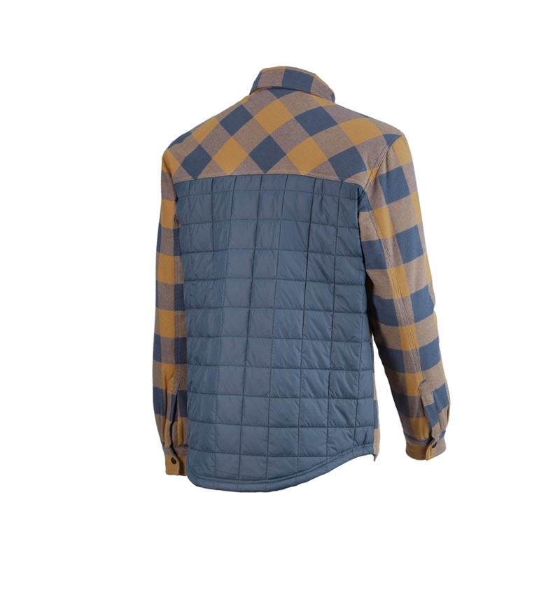 Themen: Allseason Karohemd e.s.iconic + mandelbraun/oxidblau 5