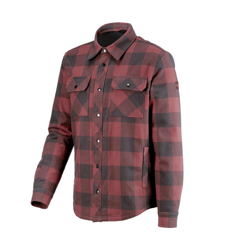 Themen: Allseason Karohemd e.s.iconic + oxidrot/carbongrau 6