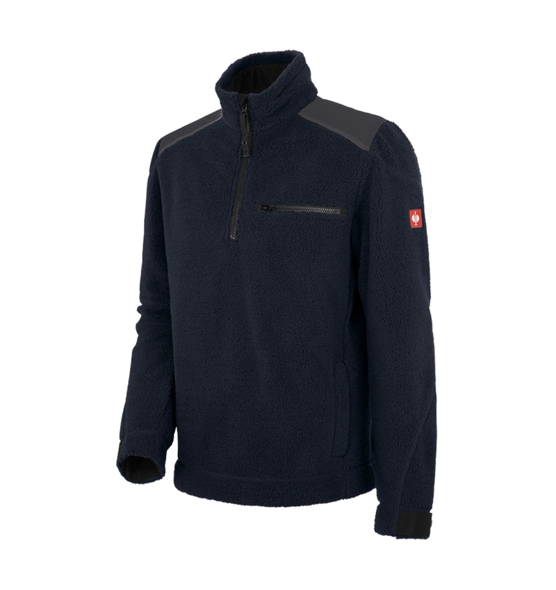 Hauts: Pull en fibres polaires e.s.roughtough + bleu nuit 2