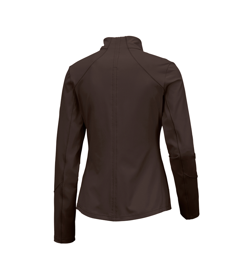 Jacken: e.s. Funktions Sweatjacke solid, Damen + kastanie 2