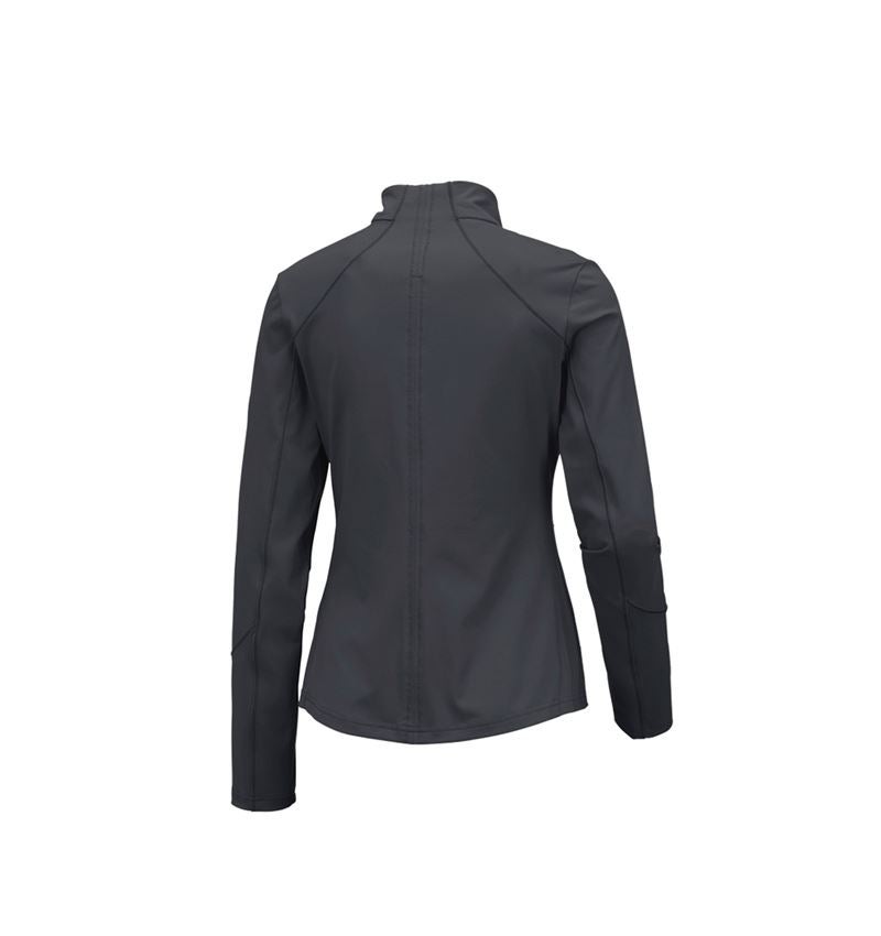 Jacken: e.s. Funktions Sweatjacke solid, Damen + anthrazit 2