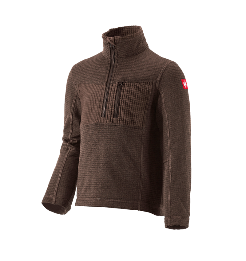 Hauts: Pull camionneur climacell e.s.dynashield, enfants + marron mélange 2