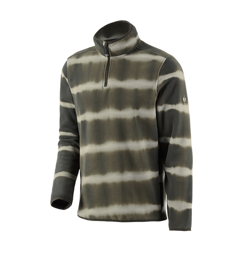 Themen: Fleece Troyer tie-dye e.s.motion ten + tarngrün/moorgrün 2