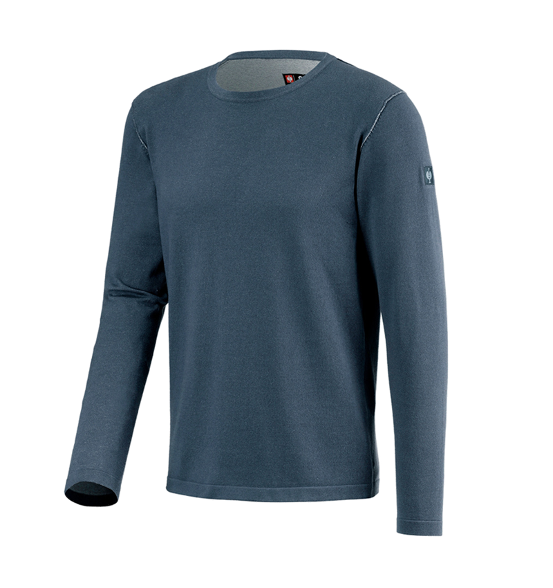 Topics: Knitted pullover e.s.iconic + oxidblue 8