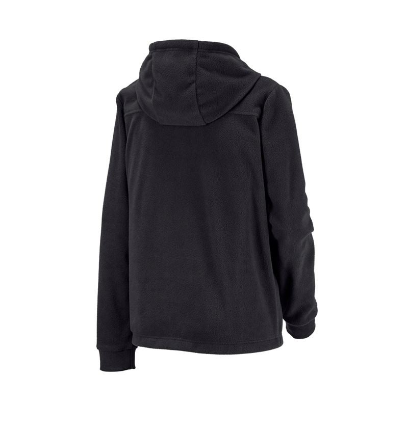 Shirts & Co.: e.s. Fleece Hoody, Damen + schwarz 4