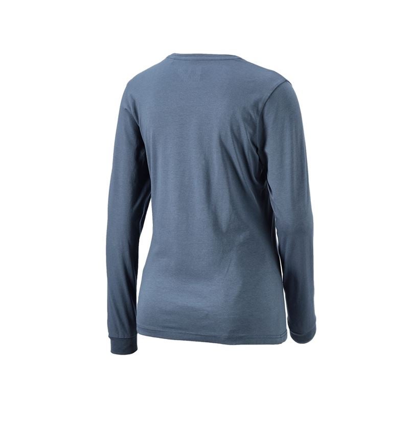 Accessoires: e.s. Haut à manches longues pyjama, femmes + bleu oxyde 4