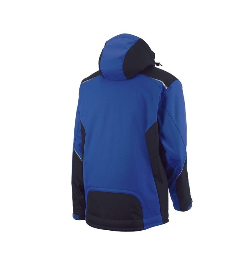 Work Jackets: Softshell jacket e.s.motion + royal/black 8