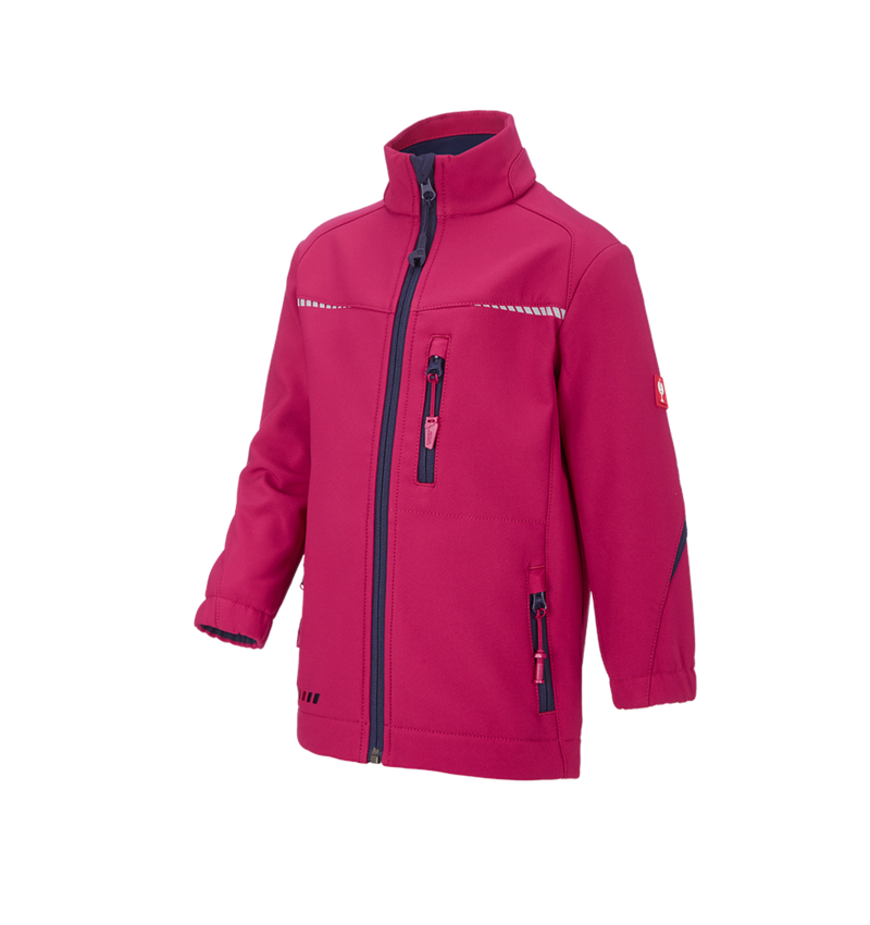 Jackets: Softshell jacket e.s.motion 2020, children's + berry/navy
